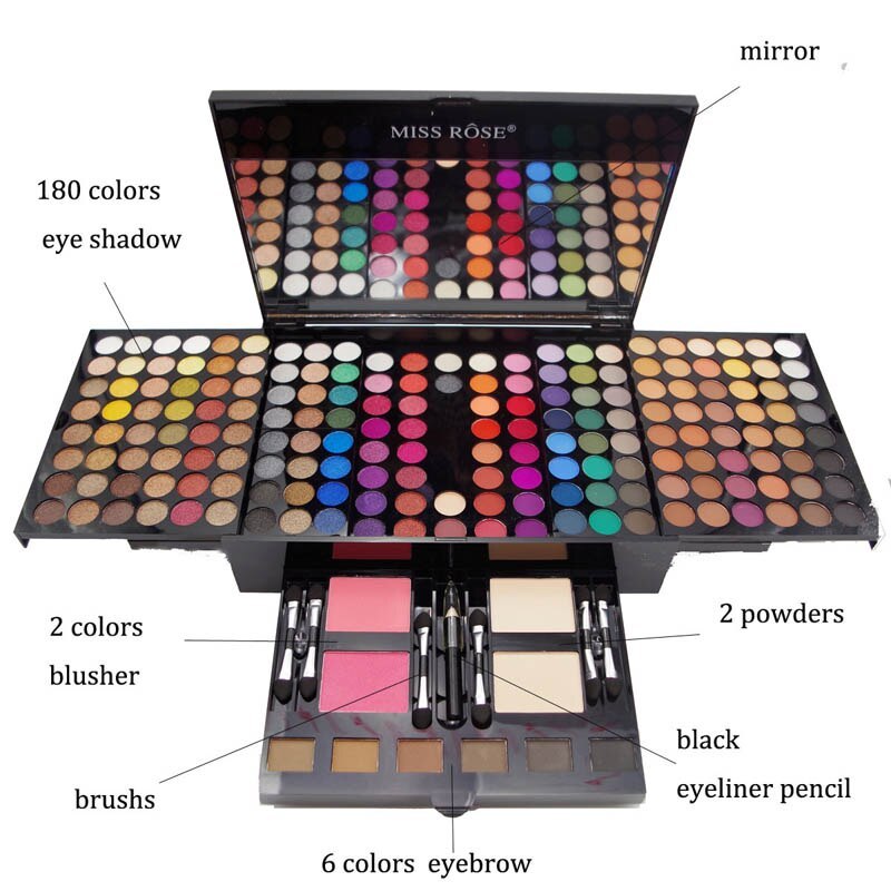 Paleta de maquillaje personalizada con forma de piano