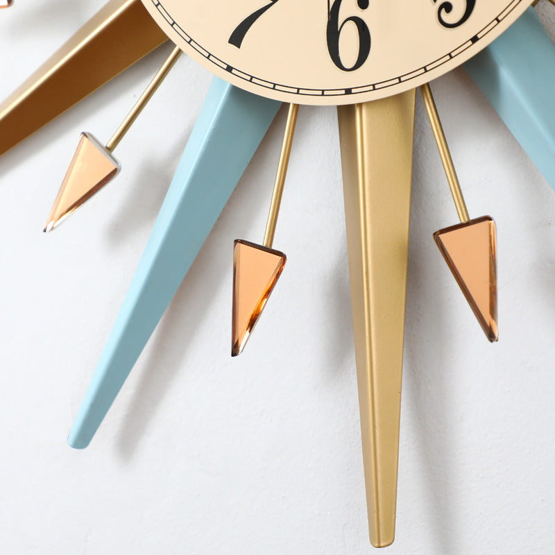 Reloj de pared doméstico sencillo y silencioso