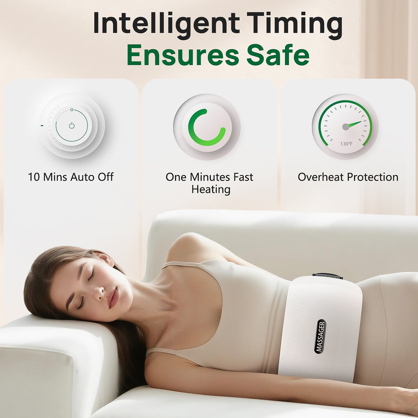 Masajeador abdominal para eliminar grasa abdominal, la digestión y aliviar el dolor, uso doméstico