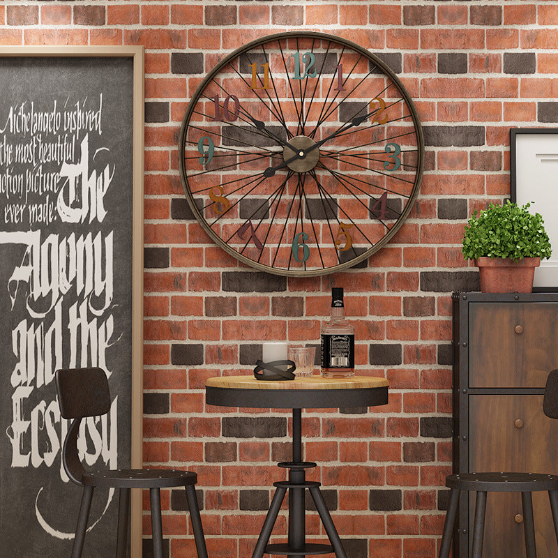 Reloj de pared antiguo de metal bar y cafetería