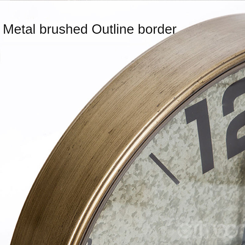 Reloj de pared creativo con engranajes metálicos