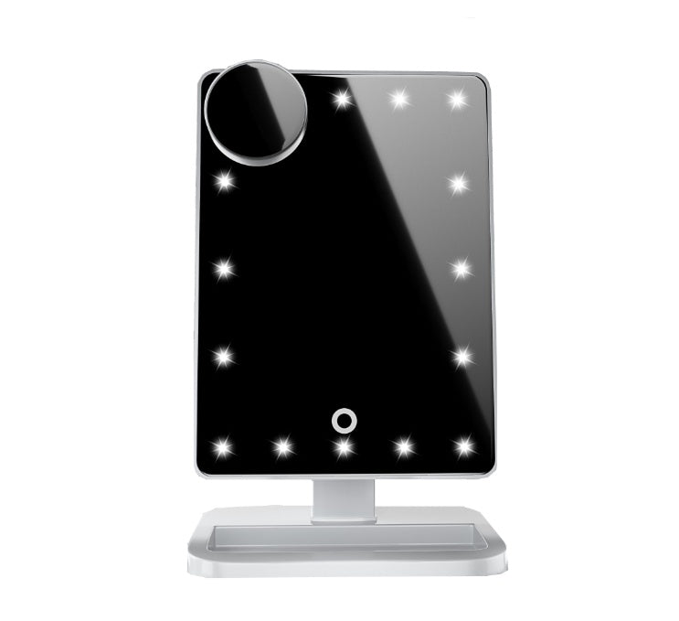 Espejo de maquillaje con pantalla táctil y Luces LED, altavoz Bluetooth