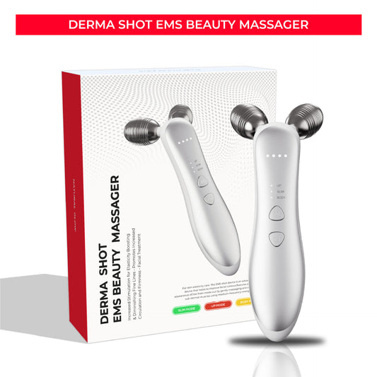 Masajeador facial adelgazante con rodillo de microcorriente de 2 ruedas, moldeador, reafirmante de la piel, belleza facial en V