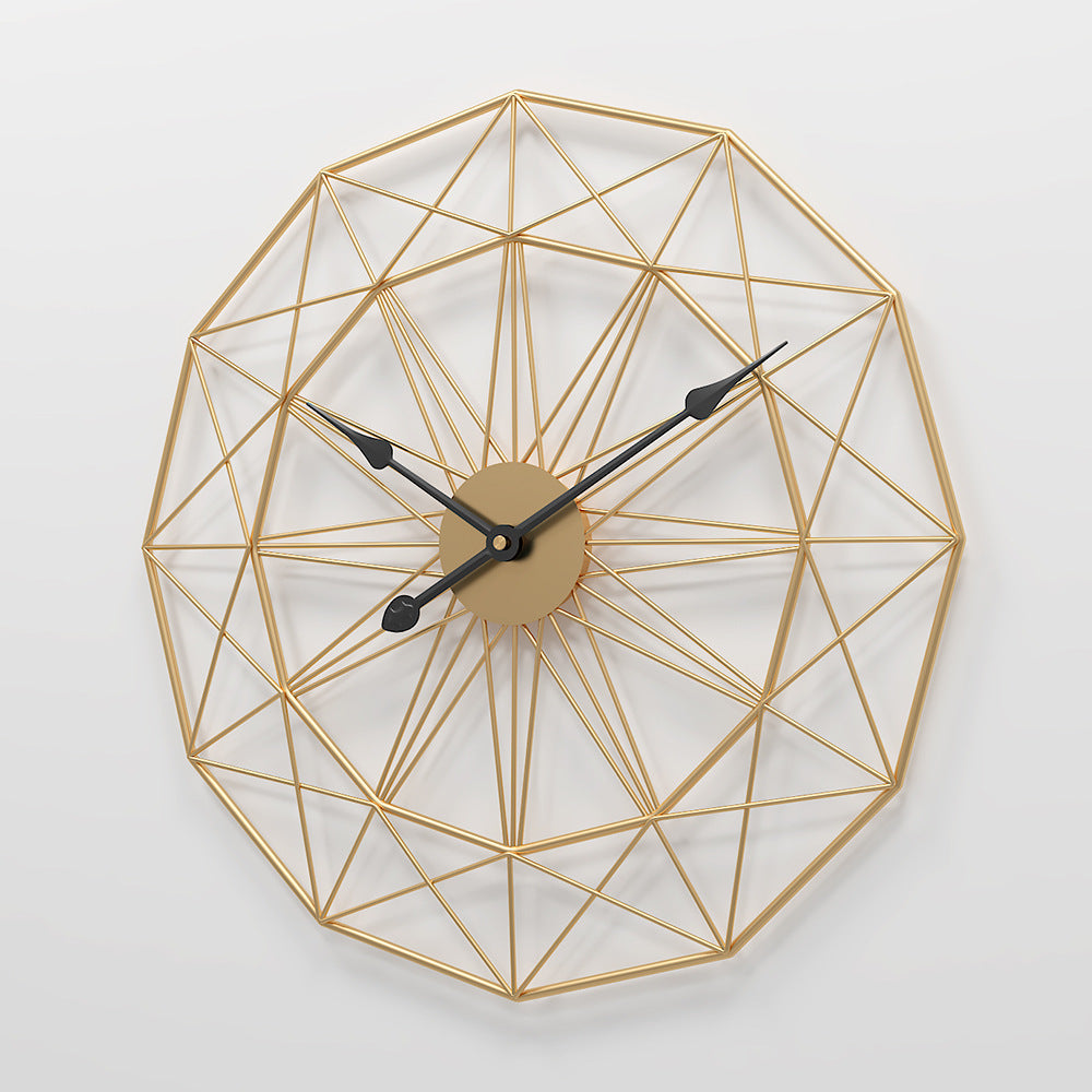 Reloj de pared de hierro forjado, retro