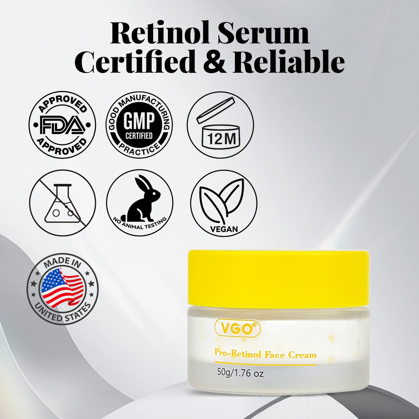 Crema facial con pro-retinol