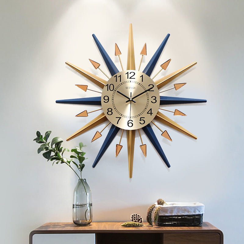 Reloj de pared doméstico sencillo y silencioso