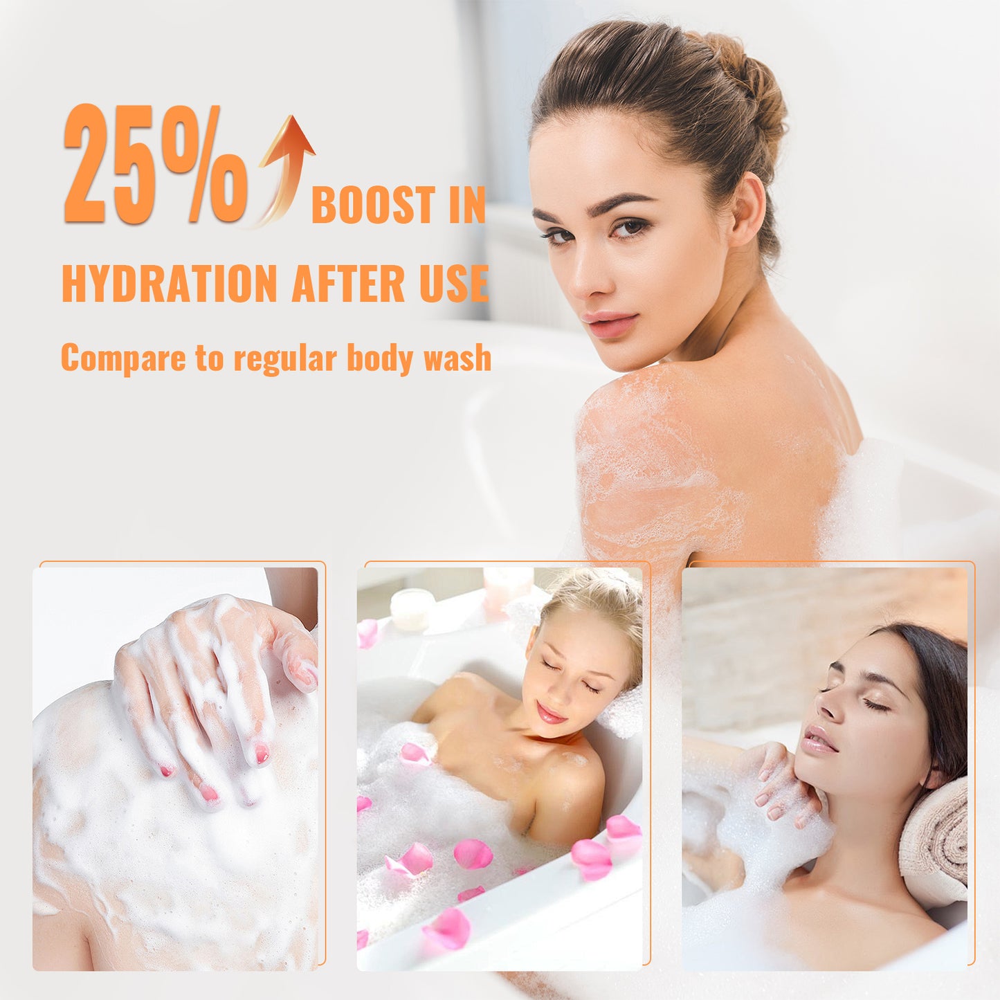 Gel de baño con mousse perfumado