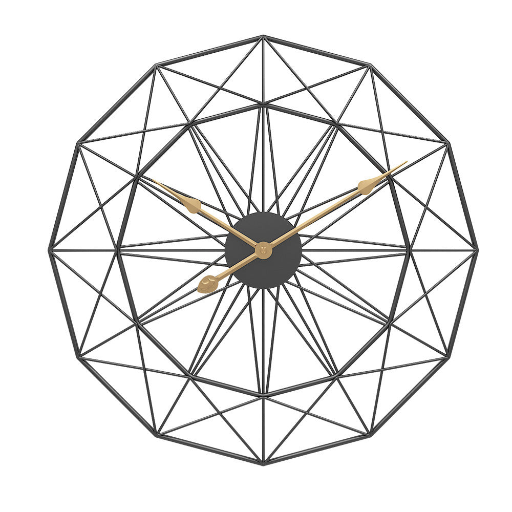 Reloj de pared de hierro forjado, retro