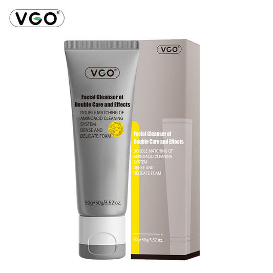 Limpiador facial de doble cuidado y efectos
