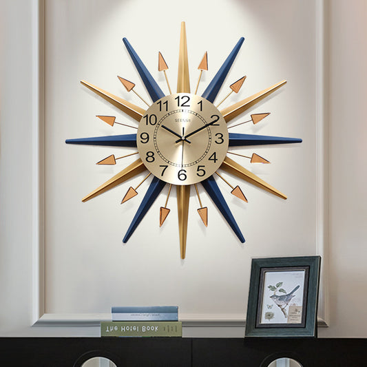 Reloj de pared doméstico sencillo y silencioso